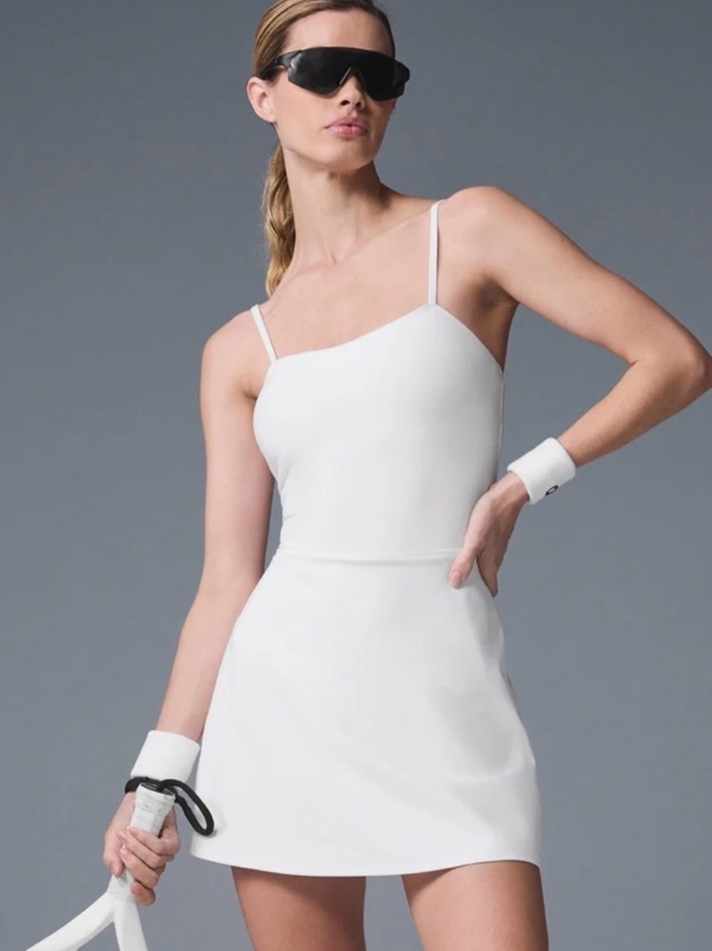 ALO Alosoft Courtside White Dress XXS